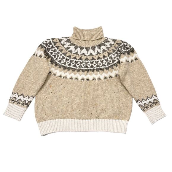 Pilcro Turtleneck Sweater Plus Size 2X Oversized Fair Isle Slouchy Ribbed NEW - Picture 6 of 15